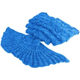 Koc ogon syreny niebieski