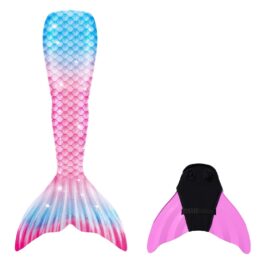 Ogon syreny niebiesko-różowy