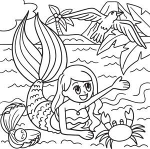 kolorowanka syrenka